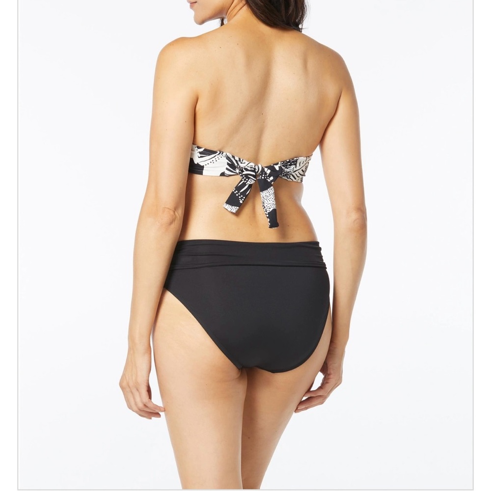 NWT Coco Reef Charisma Bra Sized Underwire Bandeau Bikini Top - Midnight Jungle - Picture 7 of 8